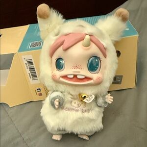 Monster Baby Polar Plush Pendant “Snokm” . Opened from bottom to confirm.